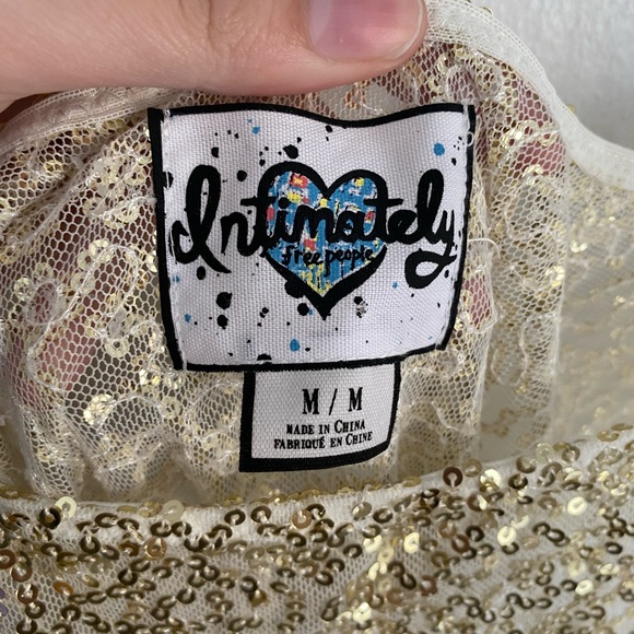 Free People Intimately Sequin Mesh Slip Dress - Picture 5 of 7